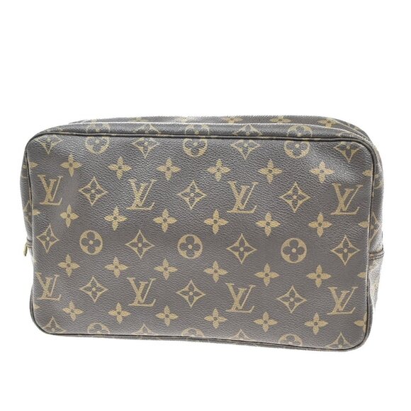 LOUIS VUITTON Trousse Toilette 28 Clutch Hand Bag Monogram Brown - Picture 2 of 5